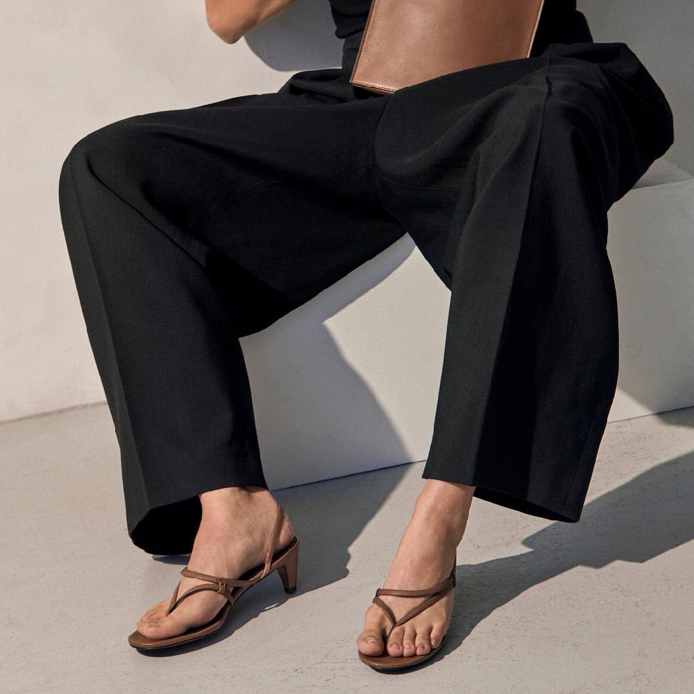 Neous NEOUS Safi Kitten Heel Sandal Dark Taupe