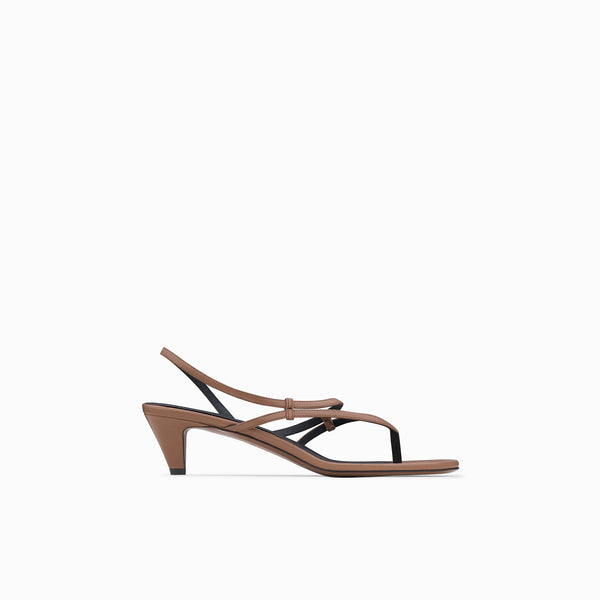 neous NEOUS Safi Kitten Heel Sandal Dark Taupe