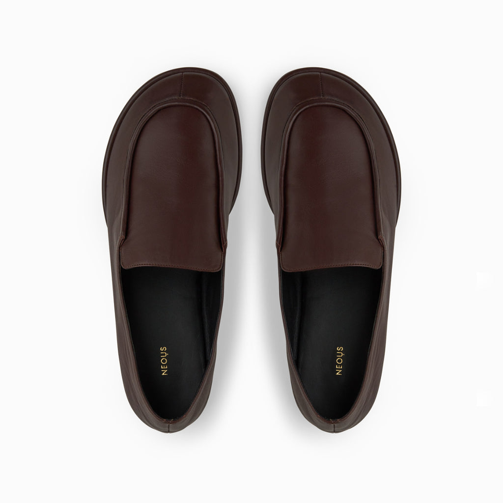 Neous NEOUS Polaris Flat Leather Loafer Dark Chocolate
