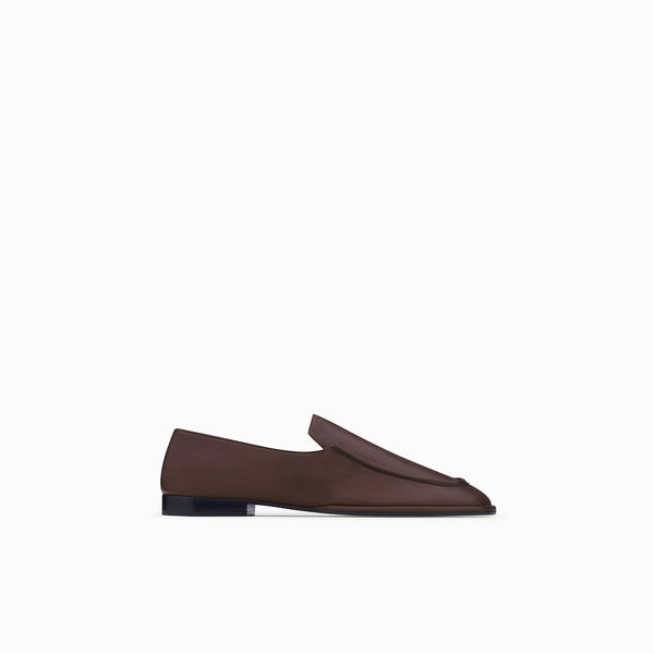 neous NEOUS Polaris Flat Leather Loafer Dark Chocolate