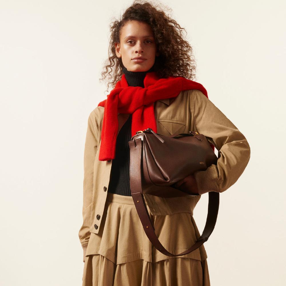 Neous NEOUS Scorpius Leather Tote Bag | NEOUS Bags Dark Chocolate