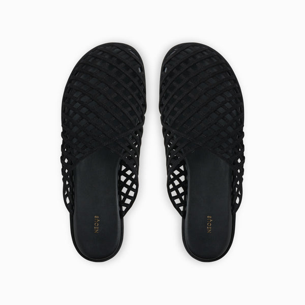 neous Women's Atik Woven Mules Black