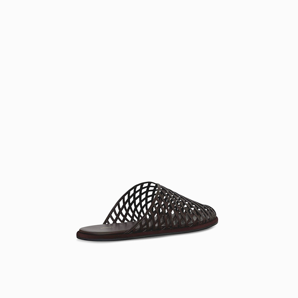 Neous Women's Atik Woven Mules Dark Chocolate