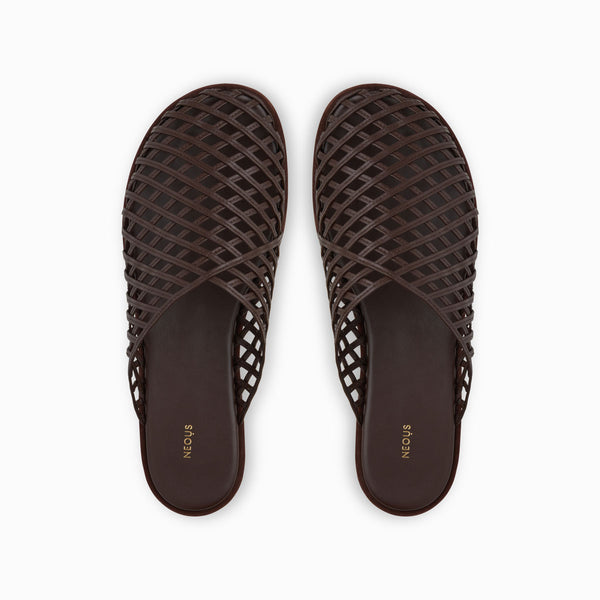 neous Women's Atik Woven Mules Dark Chocolate