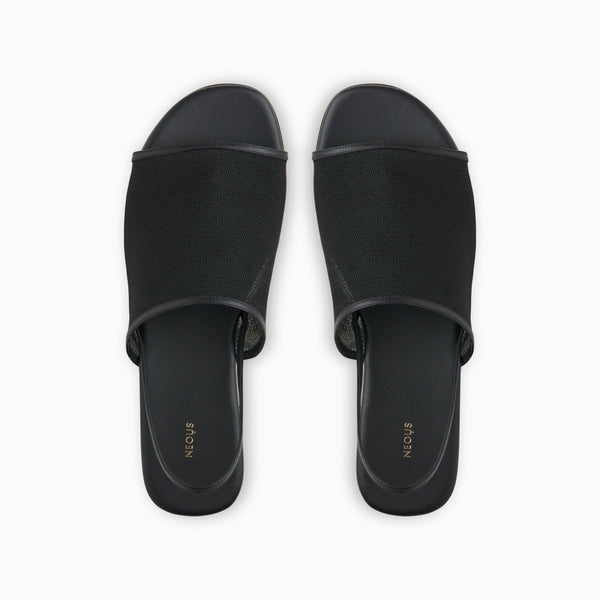 neous Women's Salm Mesh Sandals Black