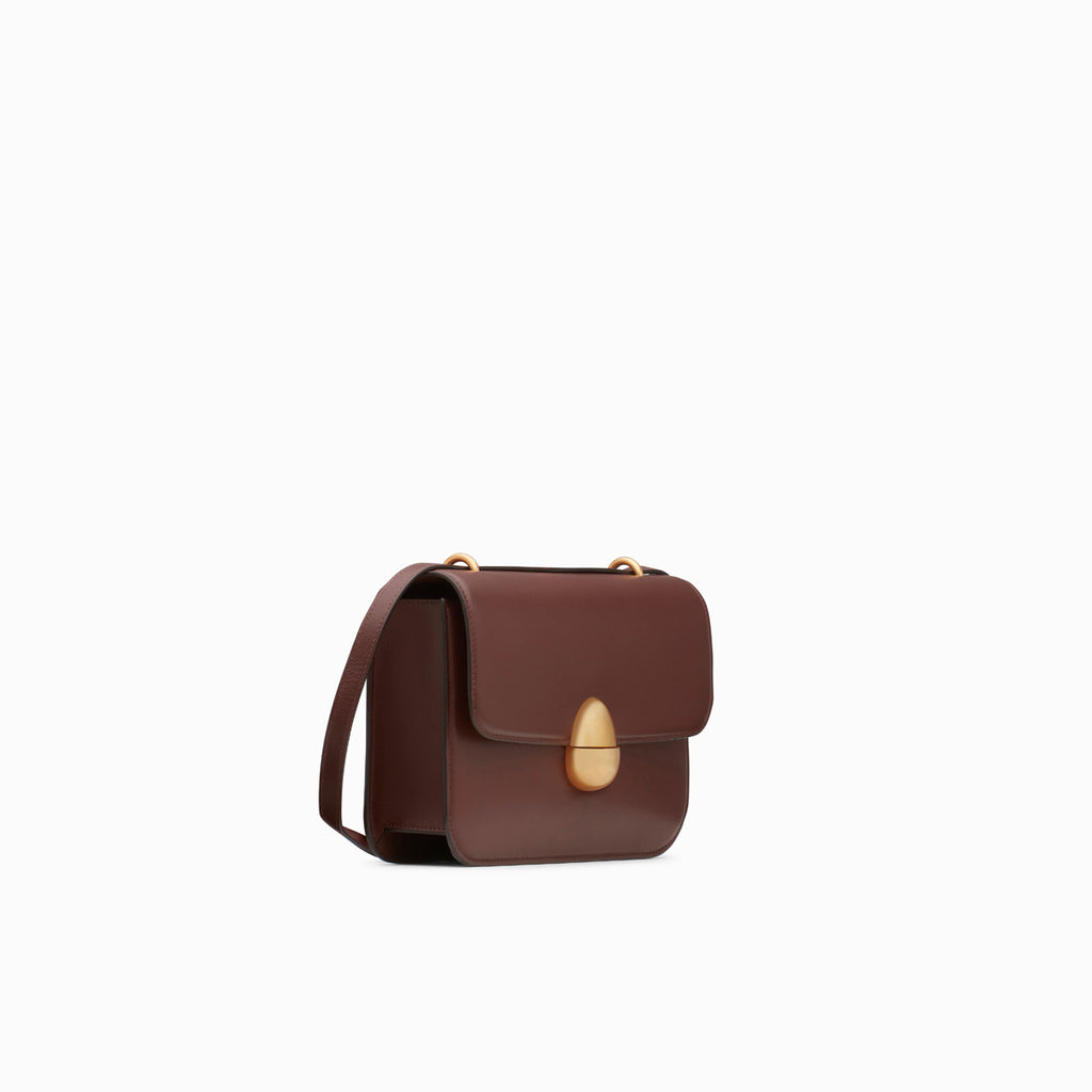 Neous Phoenix Calf Leather Crossbody Bag | NEOUS Bags Dark Chocolate