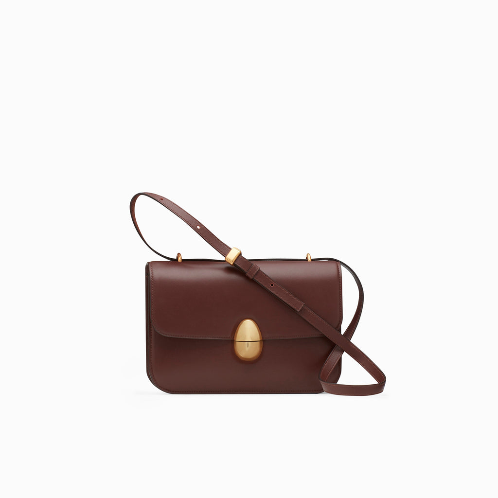 Neous Phoenix Calf Leather Crossbody Bag | NEOUS Bags Dark Chocolate
