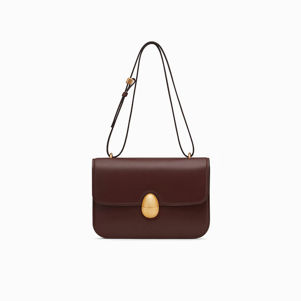 neous Phoenix Calf Leather Crossbody Bag | NEOUS Bags Dark Chocolate