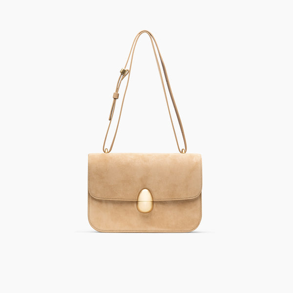 neous Phoenix Calf Leather Suede Crossbody Bag | NEOUS Bags Sand