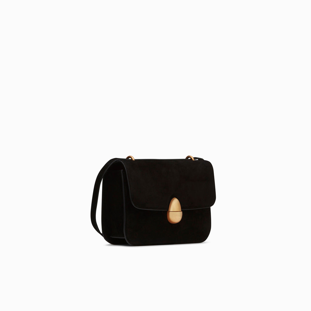 Neous Phoenix Leather Suede Crossbody Bag | NEOUS Bags Black