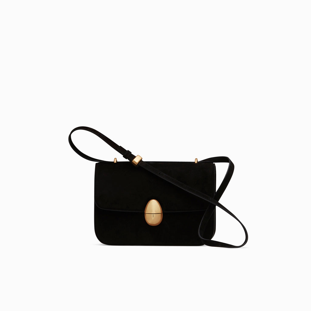 Neous Phoenix Leather Suede Crossbody Bag | NEOUS Bags Black