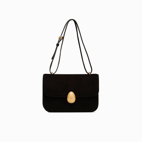 neous Phoenix Leather Suede Crossbody Bag | NEOUS Bags Black