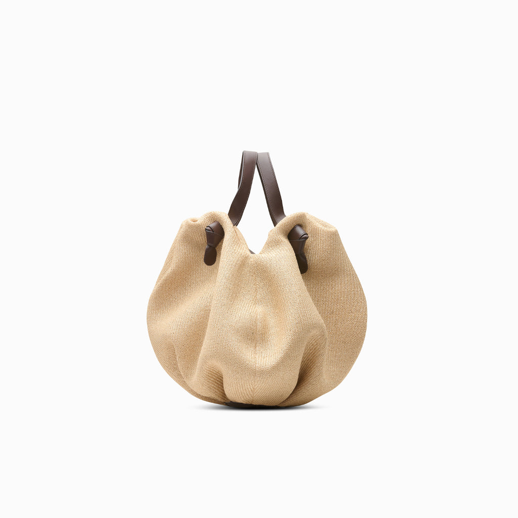 Neous Taurus Crossbody Bag | NEOUS Bags Raffia / Dark Chocolate