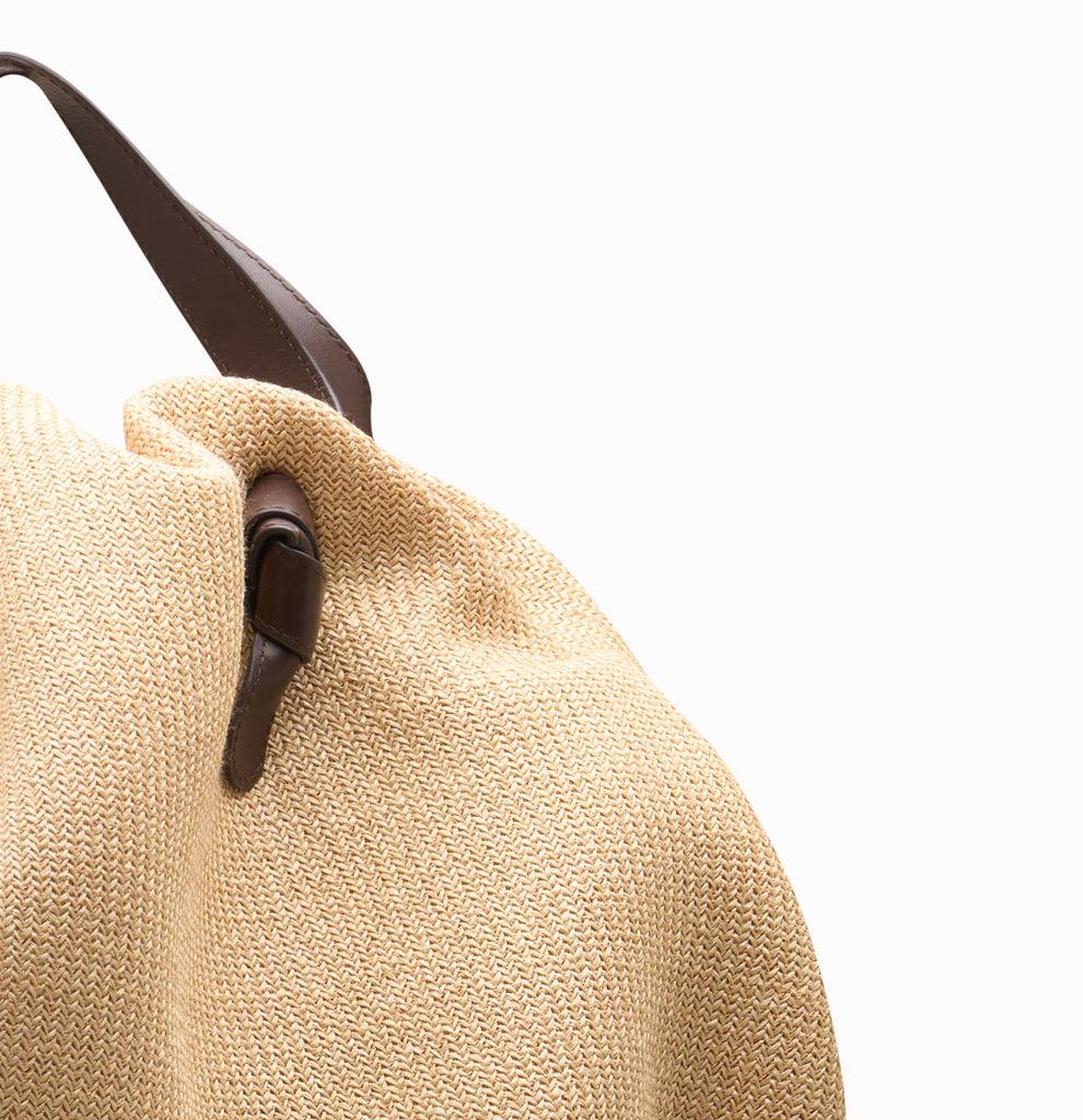 Neous Taurus Crossbody Bag | NEOUS Bags Raffia / Dark Chocolate