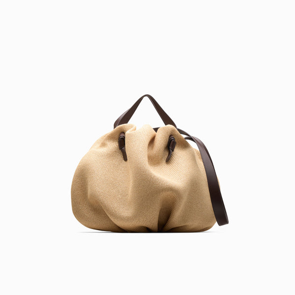 neous Taurus Crossbody Bag | NEOUS Bags Raffia / Dark Chocolate