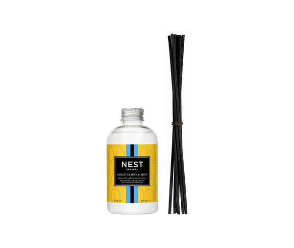 nest fragrances Amalfi Lemon & Mint Reed Diffuser Liquid Refill | The Official Home of NEST NEW YORK
