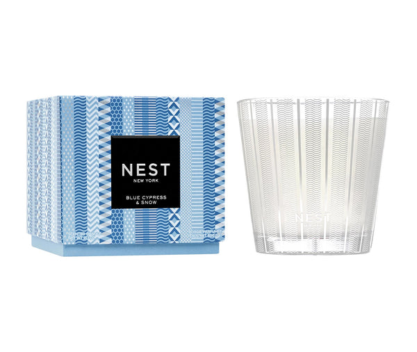 nest fragrances Blue Cypress & Snow 3-Wick Candle | The Official Home of NEST NEW YORK