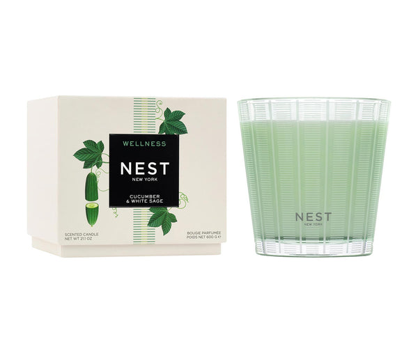 nest fragrances Cucumber & White Sage 3-Wick Candle | The Official Home of NEST NEW YORK