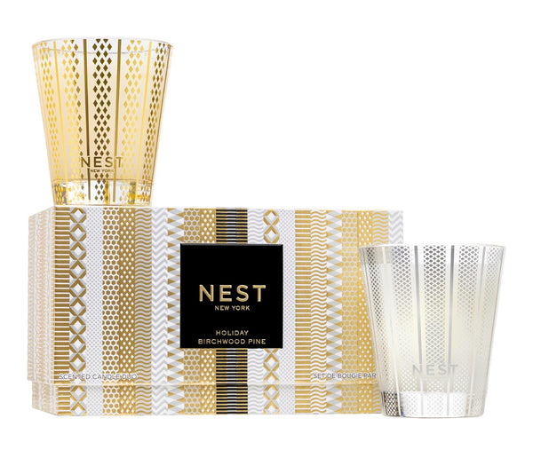 nest fragrances Holiday & Birchwood Pine Classic Candle Set | The Official Home of NEST NEW YORK