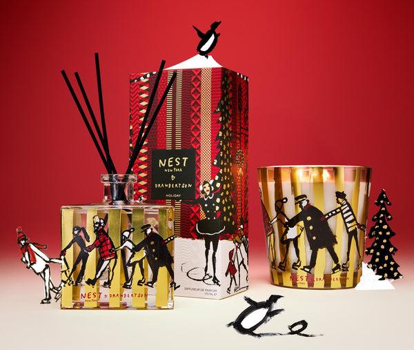 Nest Fragrances NEST NEW YORK X Drawbertson Holiday Reed Diffuser | The Official Home Of NEST NEW YORK