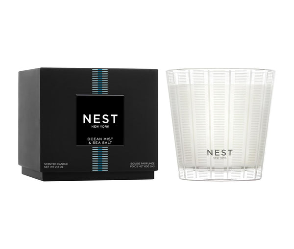 nest fragrances Ocean Mist & Sea Salt 3-Wick Candle | The Official Home of NEST NEW YORK