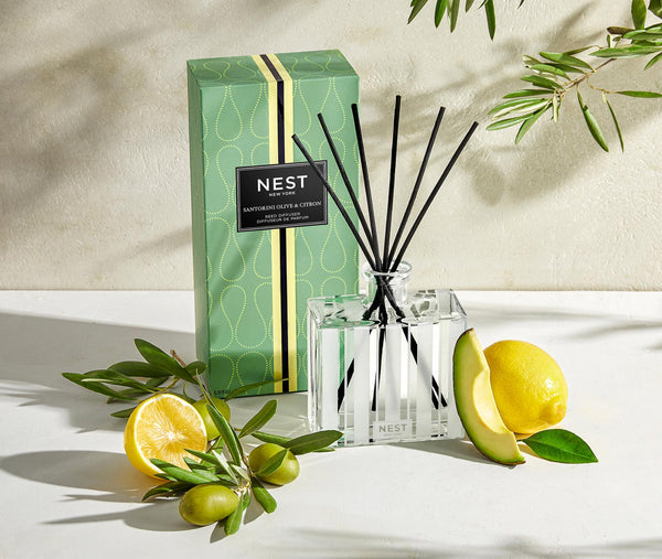 Nest Fragrances Santorini Olive & Citron Reed Diffuser | The Official Home Of NEST NEW YORK