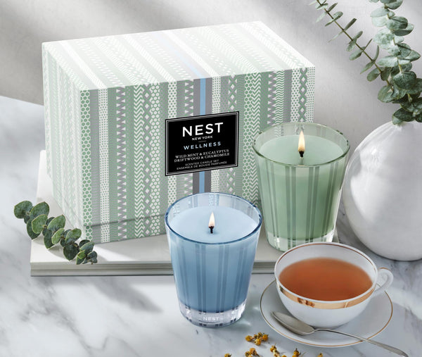 Nest Fragrances Wild Mint & Eucalyptus & Driftwood & Chamomile Classic Candle Set | The Official Home Of NEST NEW YORK
