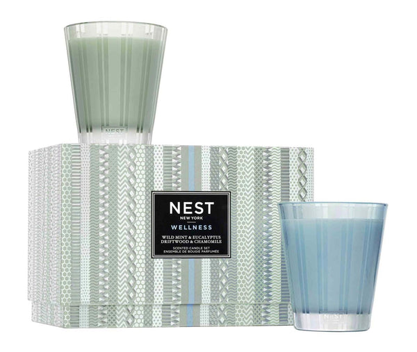 nest fragrances Wild Mint & Eucalyptus & Driftwood & Chamomile Classic Candle Set | The Official Home of NEST NEW YORK