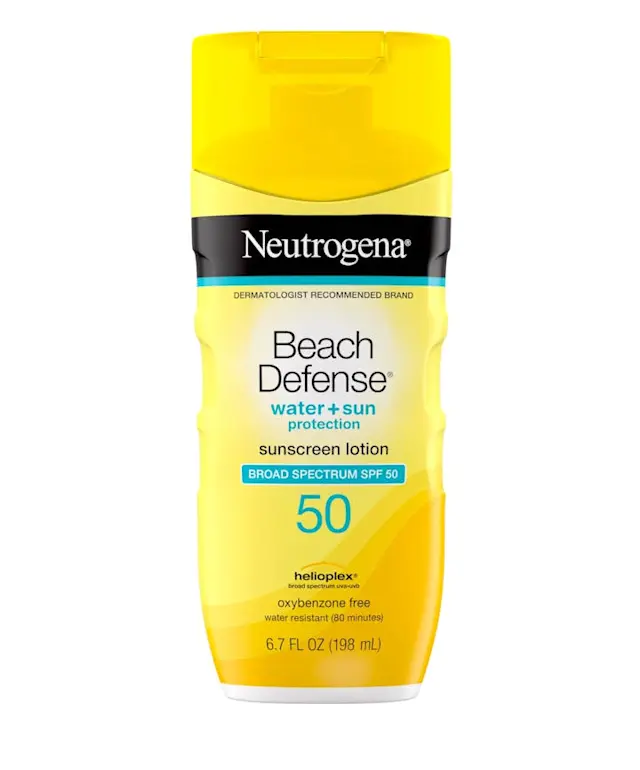 neutrogena Beach Defense Oxybenzone-Free Sunscreen Lotion Spf 50