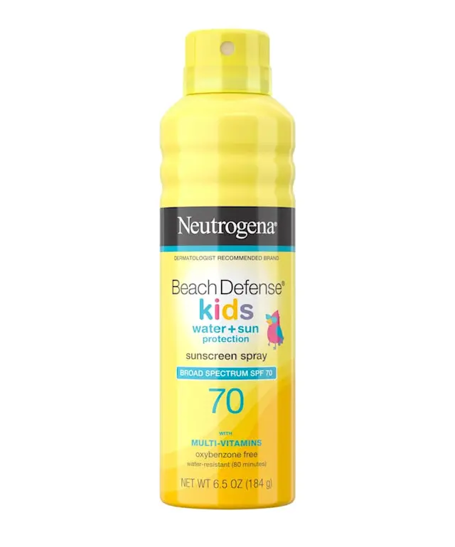 neutrogena Beach Defense® Kids Sunscreen Spray Broad Spectrum SPF 70