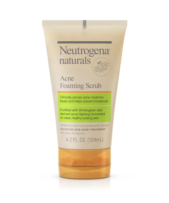 neutrogena DISCONTINUED Naturals Acne Foaming Face Scrub | Neutrogena®