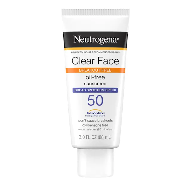 neutrogena Fragrance-Free Sunscreen Lotion For Acne-Prone Skin SPF 50