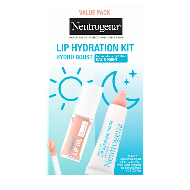 neutrogena Makeup Lip Sleeping Mask and Lip Oil Duo Set