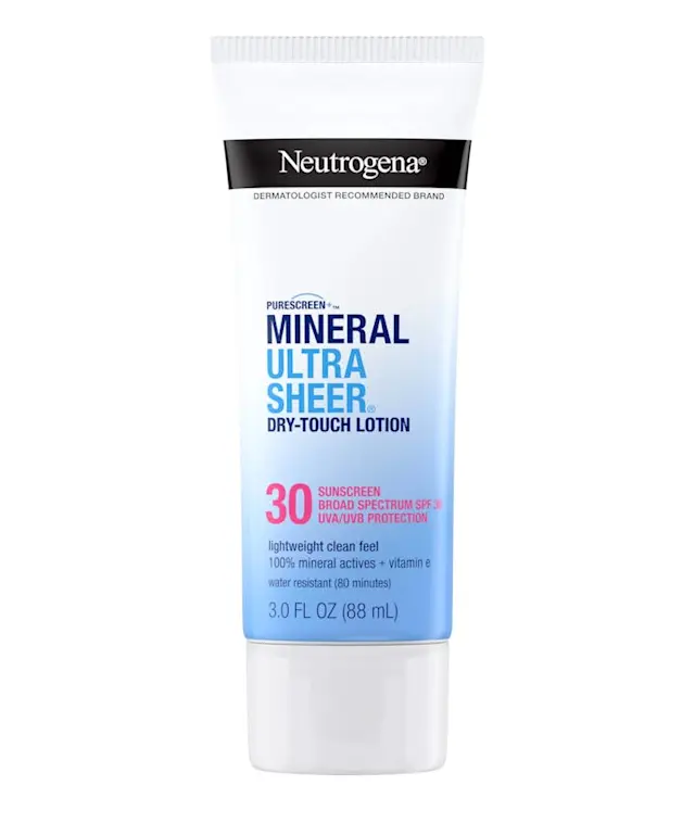 neutrogena Mineral Ultra Sheer® Dry-Touch SPF 30 Sunscreen Lotion