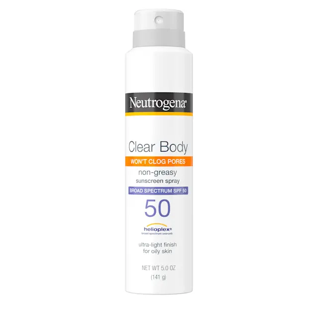 neutrogena Neutrogena Clear Body SPF 50 Sunscreen Spray Non-Comedogenic 5 oz
