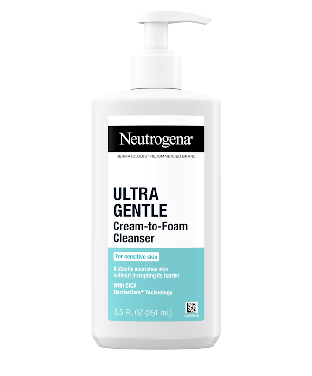 neutrogena Neutrogena Ultra Gentle Hydrating Cream to Foam Cleanser