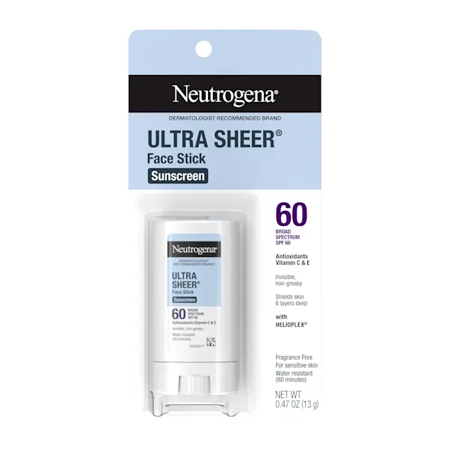 neutrogena Neutrogena Ultra Sheer SPF 60 Face Sunscreen Stick Non-Greasy .47 oz