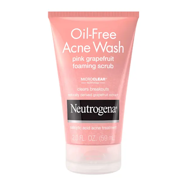 neutrogena Oil-Free Acne Wash Pink Grapefruit Foaming Scrub 2 oz