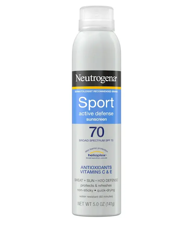 neutrogena Sport Active Defense Sunscreen Spray SPF 70| Neutrogena®