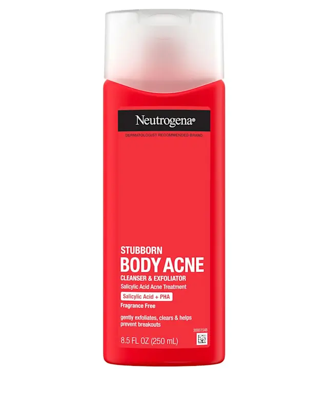 neutrogena Stubborn Body Acne Cleanser & Exfoliator | NEUTROGENA®