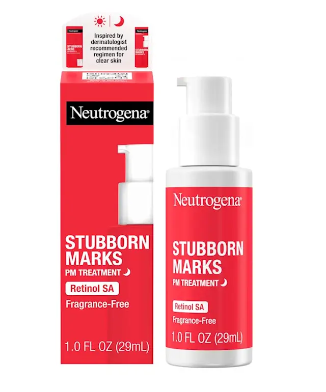 neutrogena Stubborn Marks PM Acne Treatment With Retinol | NEUTROGENA®