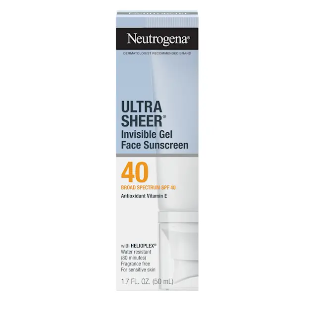 neutrogena Ultra Sheer Invisible Gel Face Sunscreen Broad Spectrum