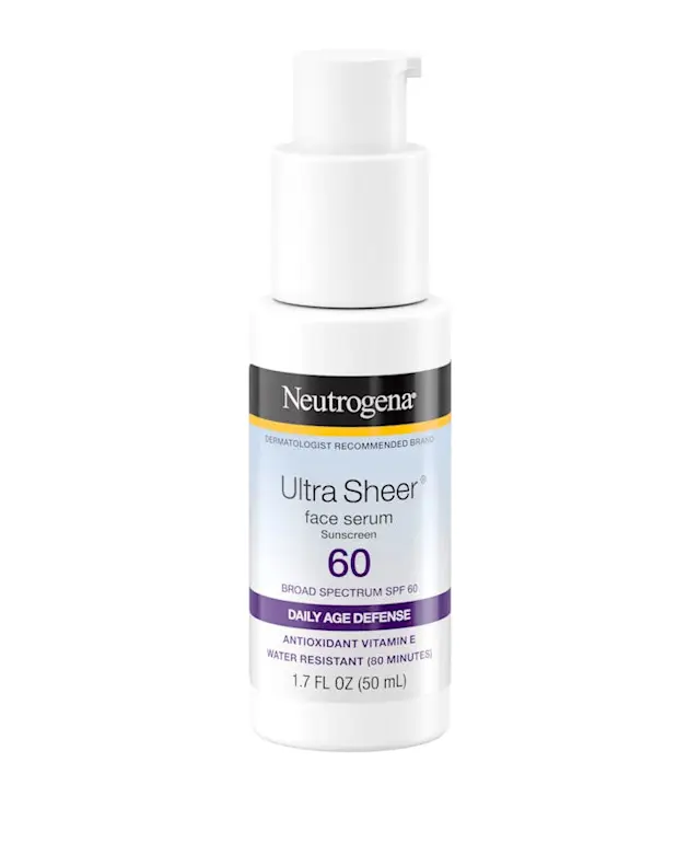 neutrogena Ultra Sheer® Face Serum with Vitamin E SPF 60+ | NEUTROGENA®