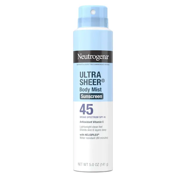 neutrogena Ultra Sheer® Oxybenzone-Free Sunscreen Mist SPF 45 5 oz