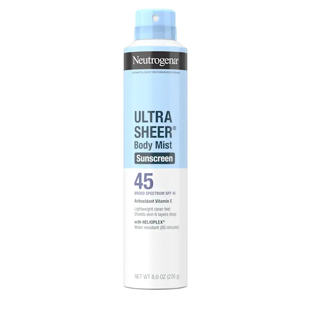 neutrogena Ultra Sheer® Oxybenzone-Free Sunscreen Mist SPF 45 8 oz