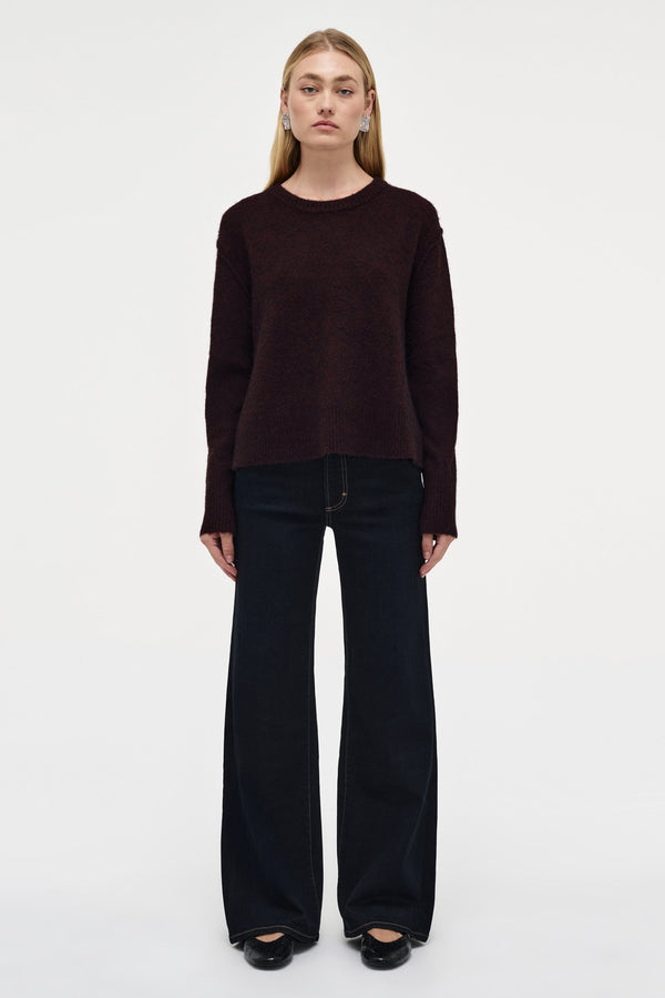 neuw Alpaca Blend Crew - Pinot