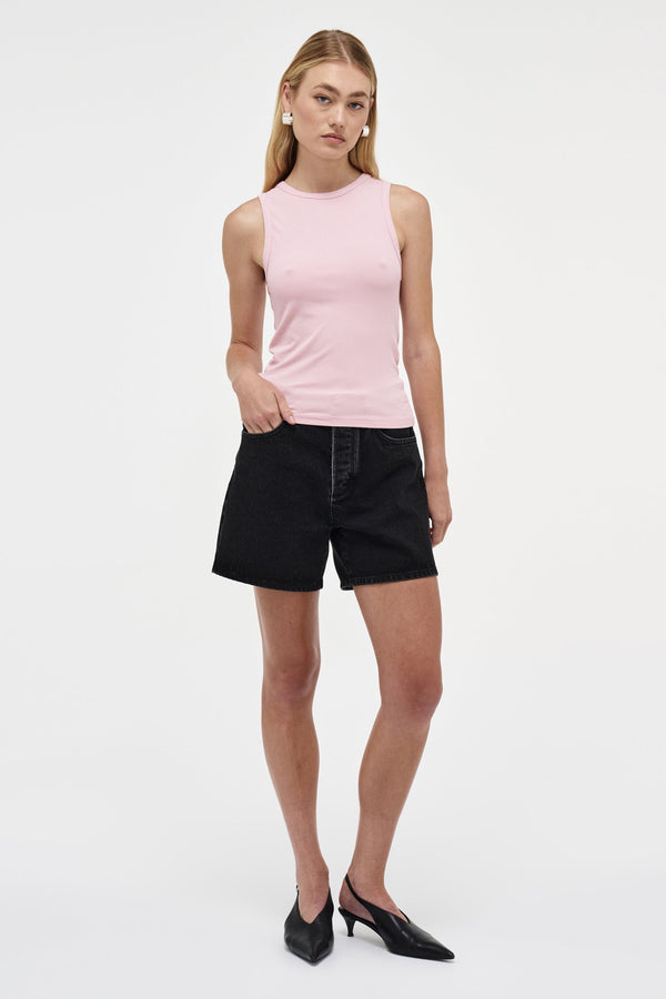 neuw AM Ribbed Singlet - Pink Salt