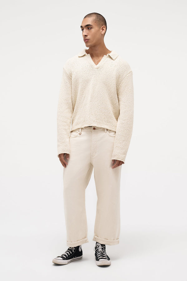 Neuw Boucle Knit Rugby Polo