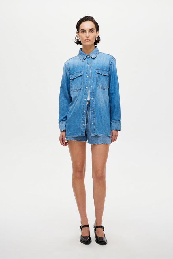 neuw Bowery Denim Shirt - Vision