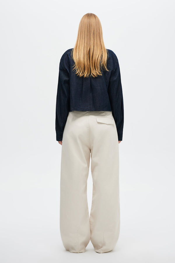 Neuw Carolyn Crop Shirt - Rinse